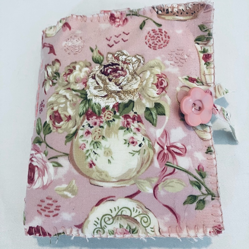 Handmade Slow Stitched Needle Book/Travel Sewing Case/Jewelry Holder